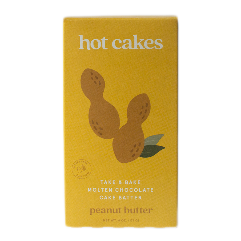 Hot Cakes Peanut Butter Molten Chocolate Cake