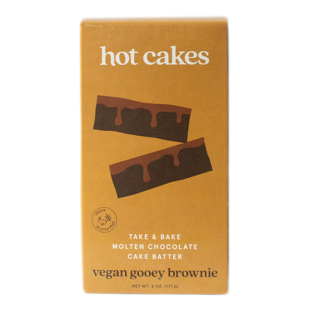 Hot Cakes Vegan Gooey Brownie Molten Chocolate Cake